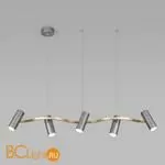 Подвесной светильник Eurosvet Spacer 90103/5 серый / золото - Фото 0