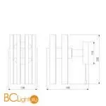 Настенный светильник Eurosvet Spada 70116/1 черный - Фото 1