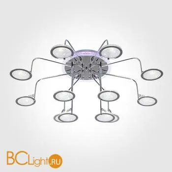 Потолочная люстра Eurosvet Spider 80109/12 хром/синий+фиолетовый
