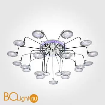 Потолочная люстра Eurosvet Spider 80109/21 хром/синий+фиолетовый