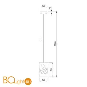 Подвесной светильник Eurosvet Spin 50184/1 медь - Фото 1