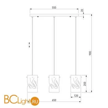 Подвесной светильник Eurosvet Spin 50184/3 хром - Фото 3