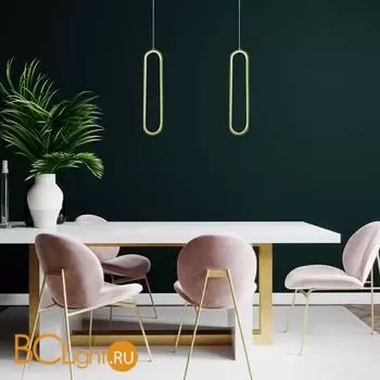 Подвесной светильник Eurosvet Spire 90269/1 черный/золото a060633 - Фото 0