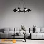 Подвесной светильник Eurosvet Splay new 70147/8 черный a062034 - Фото 3