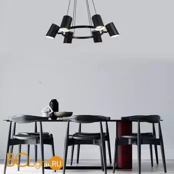 Подвесной светильник Eurosvet Splay new 70147/6 черный a062033 - Фото 1