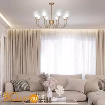 Люстра Eurosvet Spritz new 70217/8 латунь a064748 - Фото 2