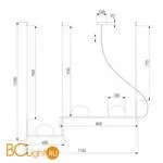 Подвесной светильник Eurosvet Stair 70145/3 латунь a061372 - Фото 1