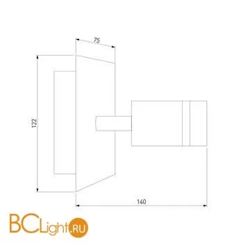 Настенный светильник Eurosvet Stalk 20064/1 LED хром - Фото 2