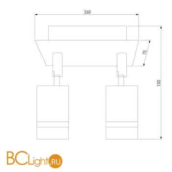 Настенный светильник Eurosvet Stalk 20064/2 LED хром - Фото 2