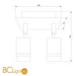 Настенный светильник Eurosvet Stalk 20064/2 LED хром - Фото 2