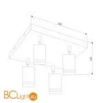 Потолочный светильник Eurosvet Stalk 20064/4 LED хром 00000085102 - Фото 1