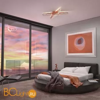 Потолочный светильник Eurosvet Staple 90133/6 розовое золото 156W - Фото 3