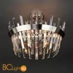 Подвесной светильник Eurosvet Steccato 10111/5 сатин-никель/прозрачный хрусталь Strotskis - Фото 1