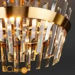 Подвесной светильник Eurosvet Steccato 10111/5 золотая бронза / прозрачный хрусталь Strotskis - Фото 1