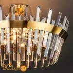 Подвесной светильник Eurosvet Steccato 10111/8 золотая бронза/прозрачный хрусталь Strotskis - Фото 1