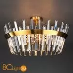 Подвесной светильник Eurosvet Steccato 10111/8 золотая бронза/прозрачный хрусталь Strotskis