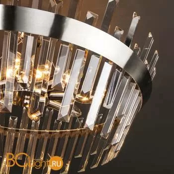 Подвесной светильник Eurosvet Steccato 10111/8 сатин-никель / прозрачный хрусталь Strotskis - Фото 0