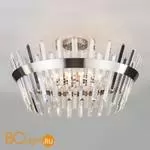 Подвесной светильник Eurosvet Steccato 10111/8 сатин-никель / прозрачный хрусталь Strotskis - Фото 1