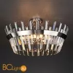 Подвесной светильник Eurosvet Steccato 10111/8 сатин-никель / прозрачный хрусталь Strotskis