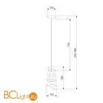 Подвесной светильник Eurosvet Storm 50058/1 серебро a057152 - Фото 3