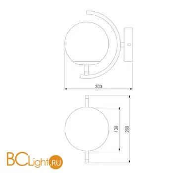 Бра Eurosvet Story 50072/1B золото - Фото 1