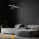 Подвесной светильник Eurosvet Stroke 90270/3 черный a060637 - Фото 0