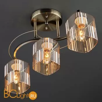 Потолочная люстра Eurosvet Susan 30124/3 античная бронза - Фото 2