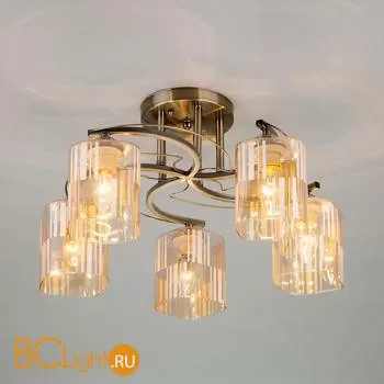 Потолочная люстра Eurosvet Susan 30124/5 античная бронза