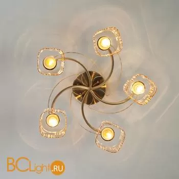 Потолочная люстра Eurosvet Susan 30124/5 античная бронза - Фото 0