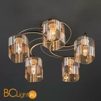 Потолочная люстра Eurosvet Susan 30124/5 античная бронза - Фото 5