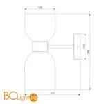 Бра Eurosvet Tandem 60118/2 латунь - Фото 2