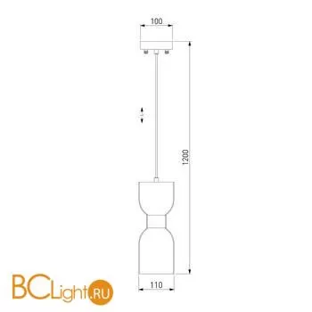Подвесной светильник Eurosvet Tandem 50118/1 никель - Фото 1