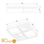 Потолочный светильник Eurosvet Target 90182/1 белый / серебро - Фото 3