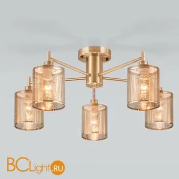 Потолочная люстра Eurosvet Tela 70109/5 античная бронза