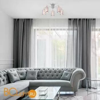 Потолочная люстра Eurosvet Tela 70109/5 хром - Фото 0