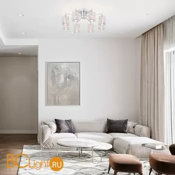 Потолочная люстра Eurosvet Tela 70109/8 хром - Фото 0