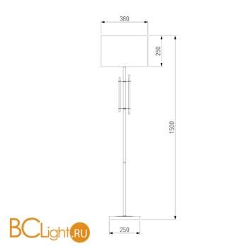 Торшер Eurosvet Telesta 01062/1 хром - Схема