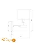 Бра Eurosvet Telesta 60078/1 хром - Схема