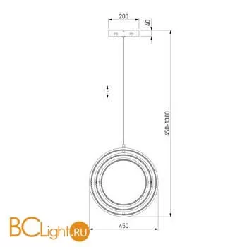 Подвесной светильник Eurosvet Tempus 90245/3 хром - Фото 4