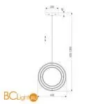 Подвесной светильник Eurosvet Tempus 90245/3 хром - Фото 4