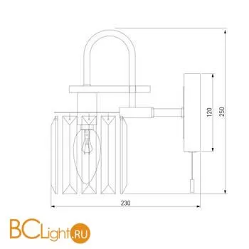 Бра Eurosvet Tenia 70090/1 графит - Фото 2
