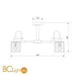 Люстра Eurosvet Tenia 70090/5 графит - Фото 1