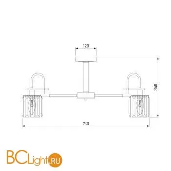 Люстра Eurosvet Tenia 70090/8 графит - Фото 1
