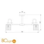 Люстра Eurosvet Tenia 70090/8 графит - Фото 1