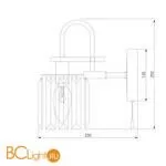 Бра Eurosvet Tenia 70090/1 черный - Фото 2