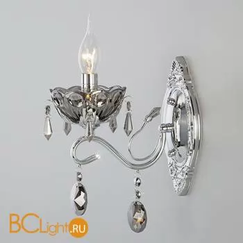 Бра Eurosvet Teodore 10103/1 хром/дымчатый хрусталь Strotskis