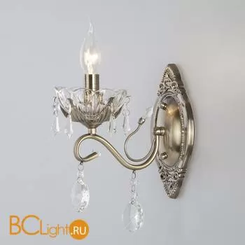 Бра Eurosvet Teodore 10103/1 античная бронза/прозрачный хрусталь Strotskis