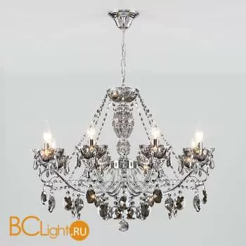 Люстра Eurosvet Teodore 10103/8 хром/дымчатый хрусталь Strotskis