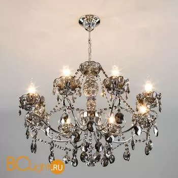 Люстра Eurosvet Teodore 10103/8 хром/дымчатый хрусталь Strotskis - Фото 3