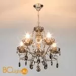 Люстра Eurosvet Teodore 10103/8 хром/дымчатый хрусталь Strotskis - Фото 0